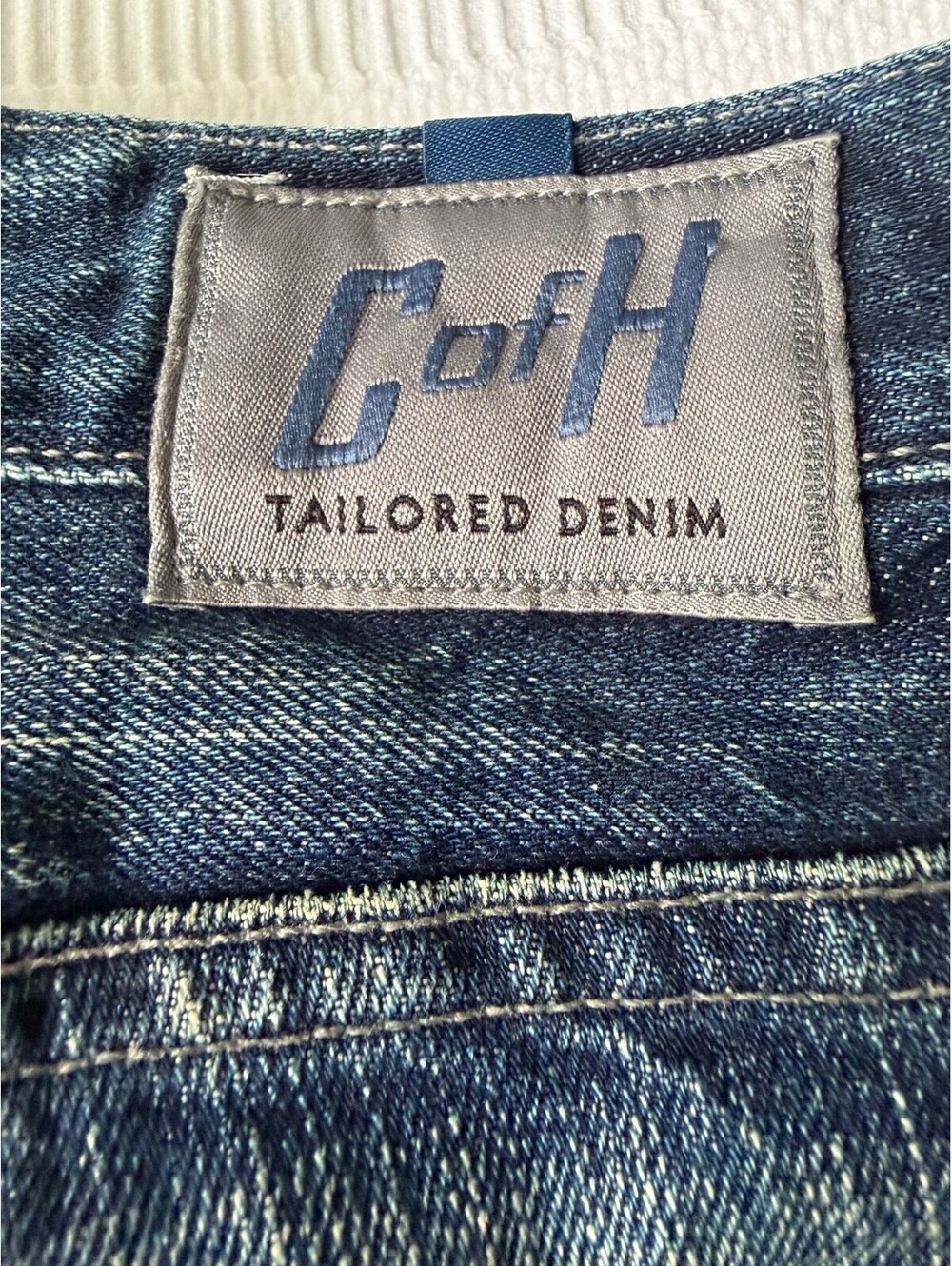 Citizens of Humanity Jagger Mens 34 Tailored Denim Jeans Distressed Blue Pants